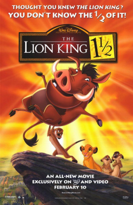 The Lion King 3 Hakuna Matata เดอะ ไลอ้อนคิง ภาค 3 (2004) Poster