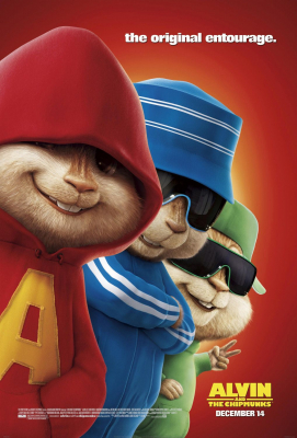 Alvin and the Chipmunks อัลวินกับสหายชิพมังค์จอมซน ภาค 1 (2007) Poster