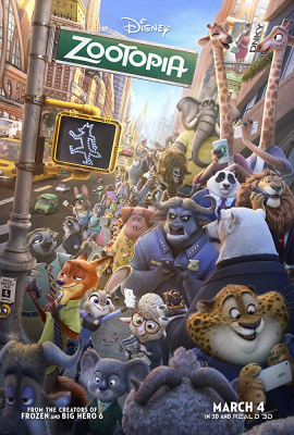 Zootopia นครสัตว์มหาสนุก (2016) Poster