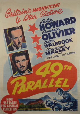 49th Parallel ฝ่านรกสมรภูมิเดือด (1941) Poster